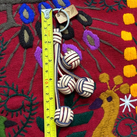 NWOT Consuela All Leather Fiesta Knot Bag Charm - Picture 3 of 3